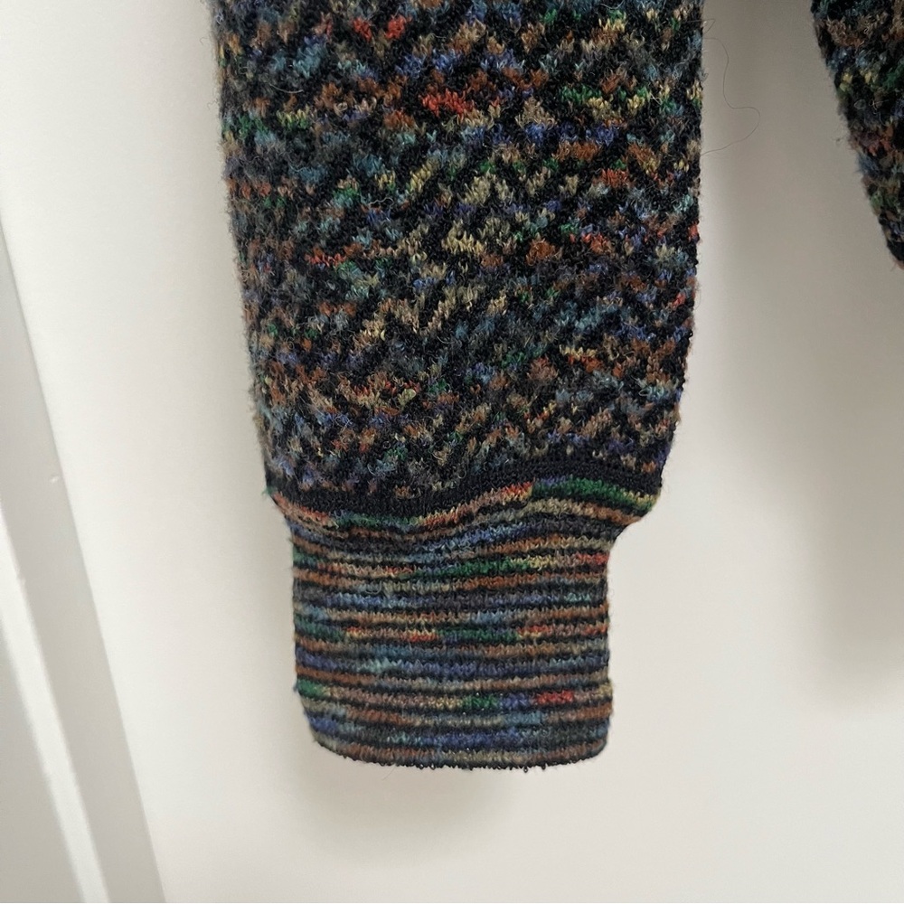 Jhane Barnes Multicolor Crewneck Sweater Sz L - Picture 7 of 8